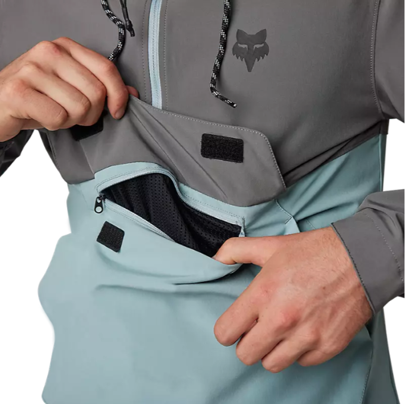 Fox Racing Ranger Wind Pullover in Pewter-5